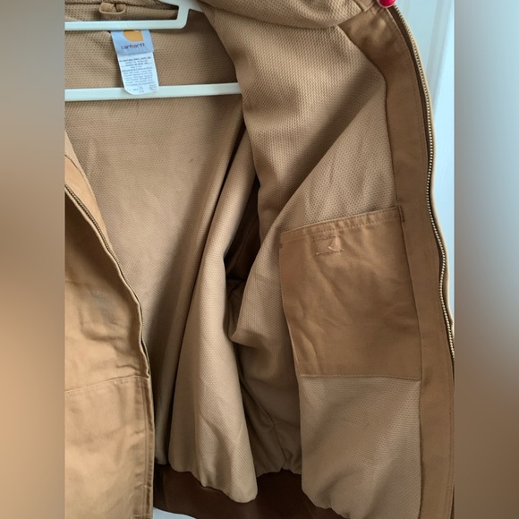 Carhartt J131 Tan Hooded Coat 2XL - Picture 6 of 7